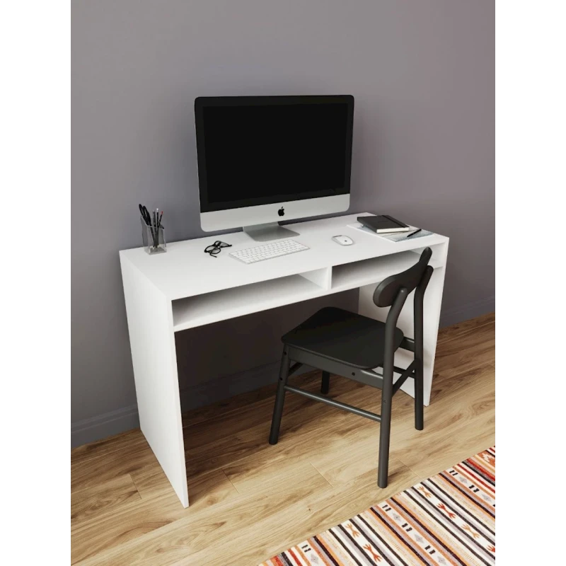 Письменный стол Letta 76x52x110 см, ЛДСП, белый Письменный стол Letta 76x52x110 см, ЛДСП, белый