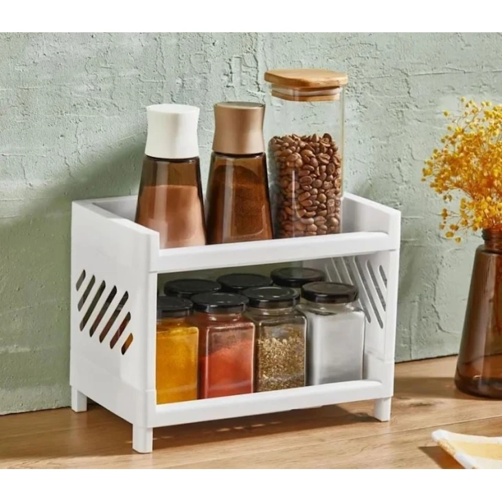 Органайзер для хранения 735526, полипропилен/пластик, белый, 15x24х18 см