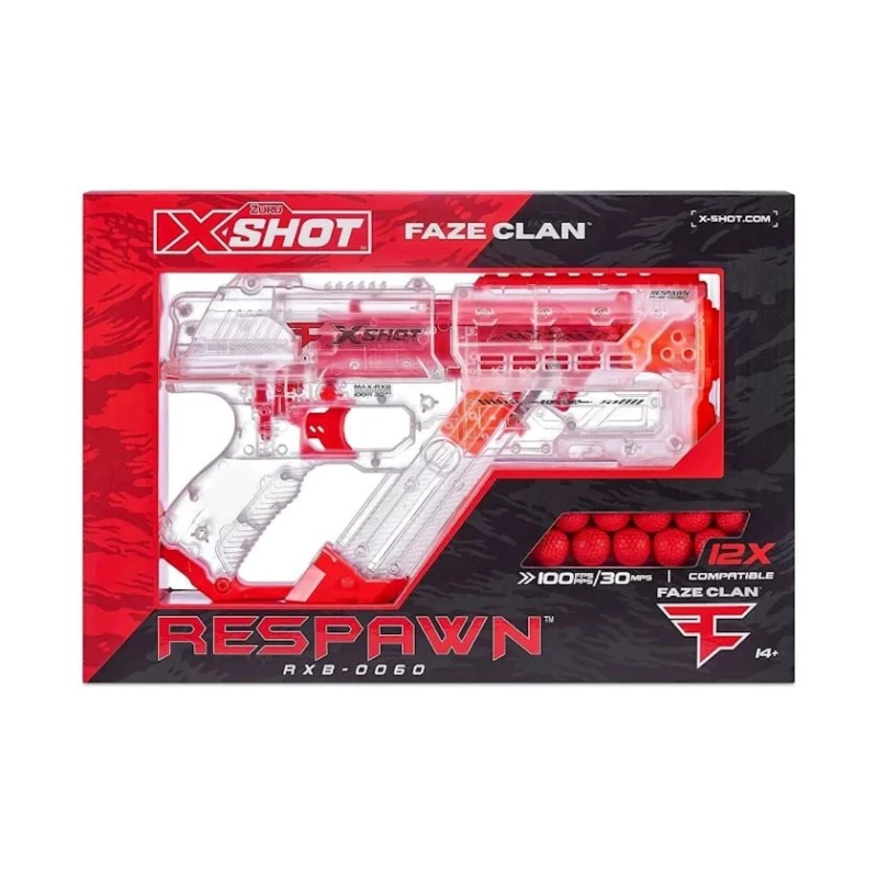 Blaster Zuru X-Shot FaZe Clan Respawn 36499, 12 top
