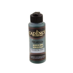 Декоративная акриловая краска Cadence Premium Acrylic Paint 5100 Olive Green, Оливковый зеленый, 120 мл