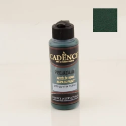 Декоративная акриловая краска Cadence Premium Acrylic Paint 5100 Olive Green, Оливковый зеленый, 120 мл
