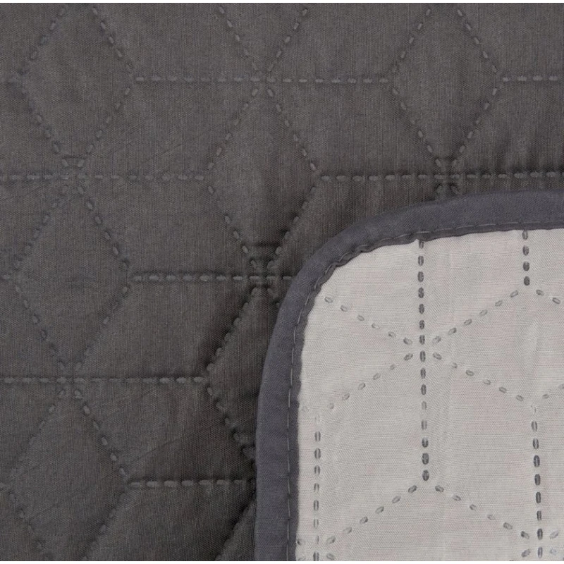 Покрывало JYSK Rosentre двуспальное, 240x260 см, серый