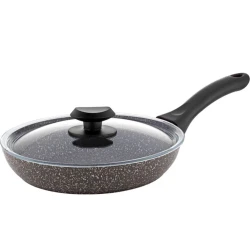 Сковородка Shosman 5575, гранит, серая, 28 см