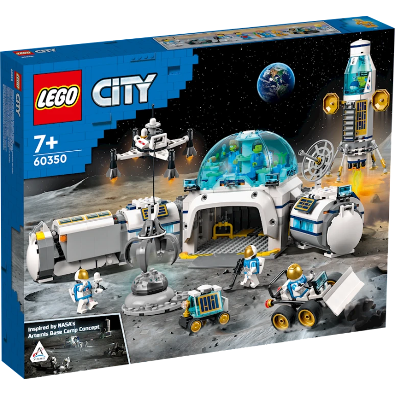Конструктор LEGO City Lunar Research Base 60350, 7+ лет, 786 элементов