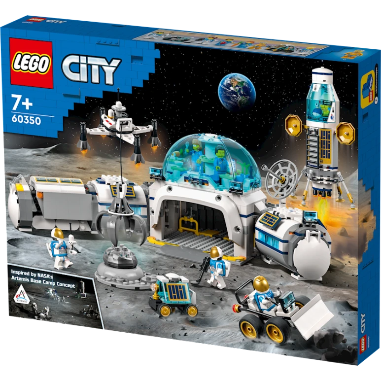 Конструктор LEGO City Lunar Research Base 60350, 7+ лет, 786 элементов