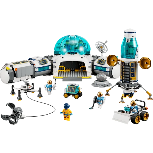 Конструктор LEGO City Lunar Research Base 60350, 7+ лет, 786 элементов