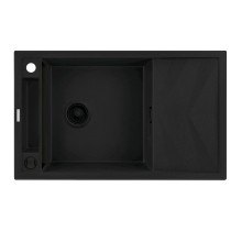 Mətbəx çanağı Deante Magnetic N113, qranit, qara, 82x50x21.9 sm