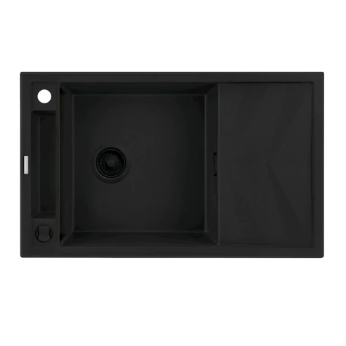 Кухонная мойка Deante Magnetic N113, гранит, черная, 82x50x21.9 см
