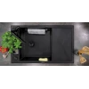 Кухонная мойка Deante Magnetic N113, гранит, черная, 82x50x21.9 см