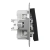 Выключатель Schneider Electric Asfora EPH0300171, черный, 7.1х7.1 см Выключатель Schneider Electric Asfora EPH0300171, черный, 7.1х7.1 см