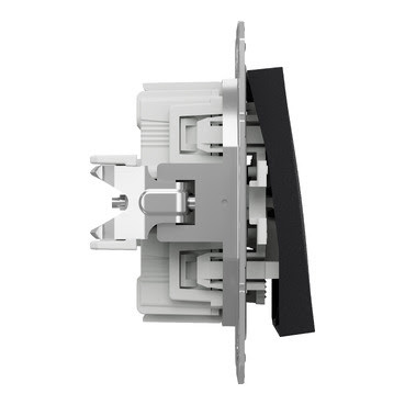 Выключатель Schneider Electric Asfora EPH0300171, черный, 7.1х7.1 см Выключатель Schneider Electric Asfora EPH0300171, черный, 7.1х7.1 см