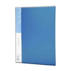 Папка для файлов Aplus пластиковая,20 листов,голубая