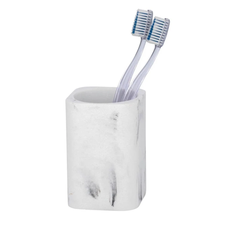 Стакан для зубных щеток Wenko Desio, мраморный Стакан для зубных щеток Wenko Desio, мраморный