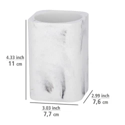 Стакан для зубных щеток Wenko Desio, мраморный