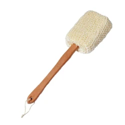 Губка с длинной ручкой Lionesse SPA L-434, бежевая