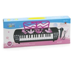 Musiqili oyuncaq sintezator, qara/çəhrayı, 39x12x4 sm, 3+ yaş