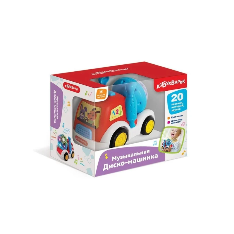 İnteraktiv oyuncaq Азбукварик 1645 Музыкальная Диско Машинка, rəngbərəng, 2+ yaş İnteraktiv oyuncaq Азбукварик 1645 Музыкальная Диско Машинка, rəngbərəng, 2+ yaş
