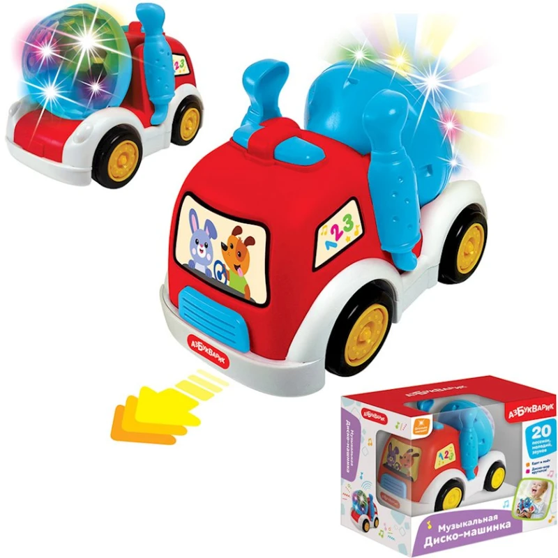 İnteraktiv oyuncaq Азбукварик 1645 Музыкальная Диско Машинка, rəngbərəng, 2+ yaş İnteraktiv oyuncaq Азбукварик 1645 Музыкальная Диско Машинка, rəngbərəng, 2+ yaş