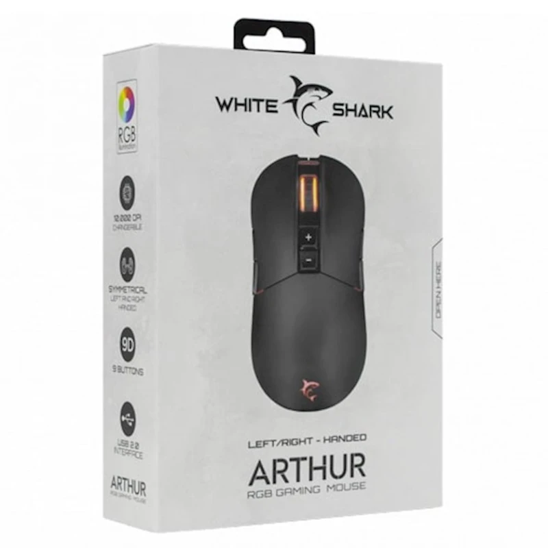 Мышь White Shark Arthur GM-9005 Black