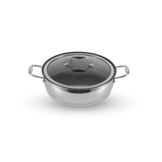 Böyük tava Gipfel Cantata 1269, 4.7 l, 28 sm, paslanmayan poladdan, qapaq ilə, rəng boz