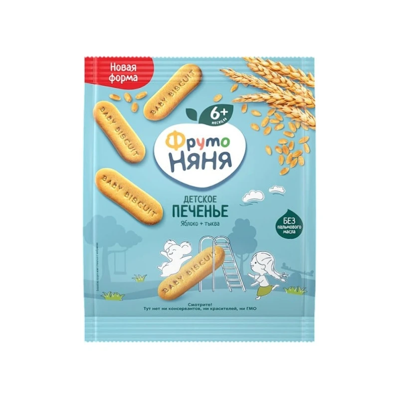 Uşaqlar üçün peçenye ФрутоНяня Яблоко и Тыква, 6 ay, 50 q