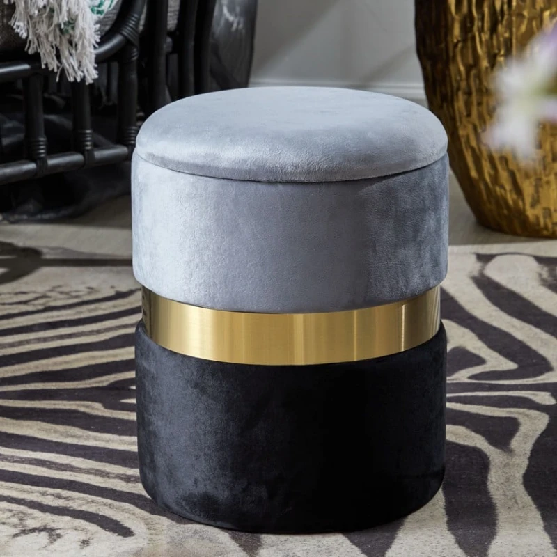 Пуфик 73, ткань, серый, 40x35x35 см Пуфик 73, ткань, серый, 40x35x35 см