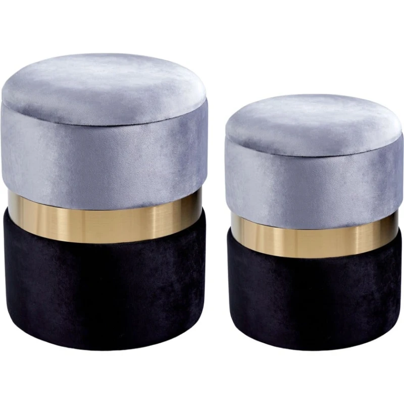 Пуфик 73, ткань, серый, 40x35x35 см Пуфик 73, ткань, серый, 40x35x35 см