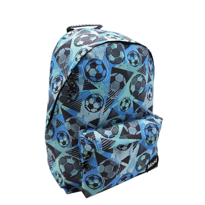 Məktəbli bel çantası Mood 580447 toplarla, parça, rəngbərəng, oğlanlar üçün, 35x15x40 sm Məktəbli bel çantası Mood 580447 toplarla, parça, rəngbərəng, oğlanlar üçün, 35x15x40 sm