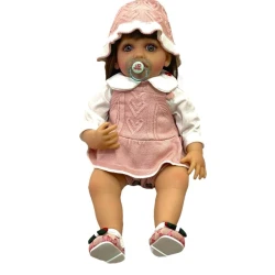 Кукла Reborn M4924 в вязаной одежде, 55 см