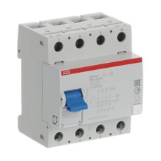 Avtomatik söndürücü ABB 2CSF204001R3950, F204 RCCB, 125A, 4P, 300mA, AC tipli