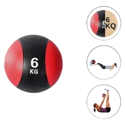 Tibbi top 323a_394481562, 6 kq, qırmızı/qara