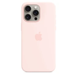 MagSafe ilə Silikon Case iPhone 15 Pro Light Pink