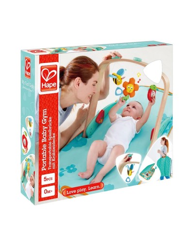 Oyun xalçası Hape E0045A Portable Baby Gym, 59x13x53 sm