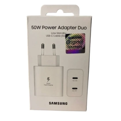 Адаптер Samsung TELEDOCTOR-50W/25W Power Duo 2PD белый Адаптер Samsung TELEDOCTOR-50W/25W Power Duo 2PD белый