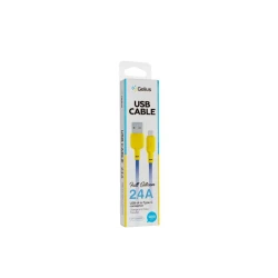 Кабель Gelius GP-UCN001C USB Type-A to Type-C 1.2 m Yellow/Blue