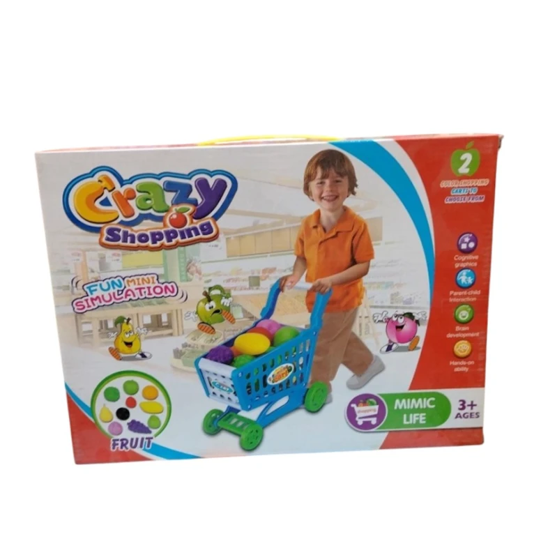 Uşaqlar üçün ərzaq arabası ML-35, Crazy Shopping, 3+ yaş Uşaqlar üçün ərzaq arabası ML-35, Crazy Shopping, 3+ yaş