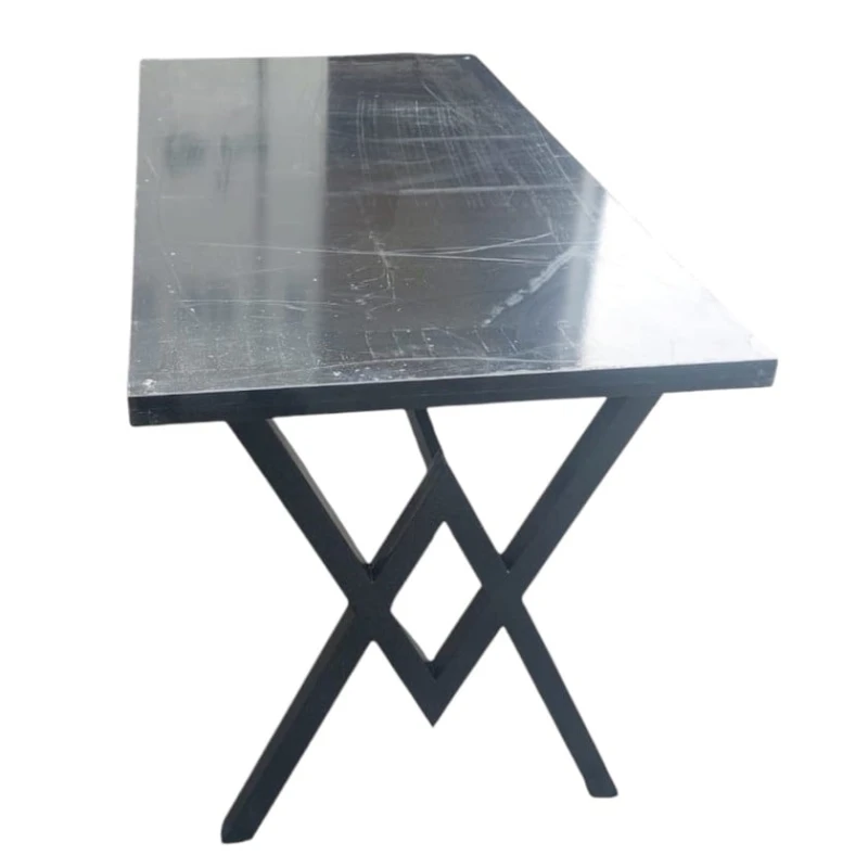 Nahar masası try_99, laminat, qara, 130x70 sm