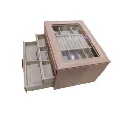 Органайзер с выдвижными ящиками HomeStore SS18, розовый, 18x25x14 см