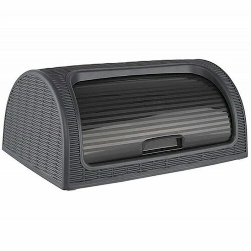 Хлебница Dunya Plastik 41.7х26.9х18.1 см, пластик, серый Хлебница Dunya Plastik 41.7х26.9х18.1 см, пластик, серый