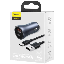 Автомобильное зарядное устройство Baseus Golden Contactor Pro Dual Quick Charger Car Charger U+C 40W (TZCCJD-0G) Автомобильное зарядное устройство Baseus Golden Contactor Pro Dual Quick Charger Car Charger U+C 40W (TZCCJD-0G)