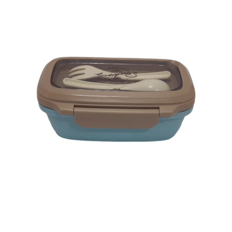 Lanç-boks iki bölməli,mavi, 20x14x8 sm