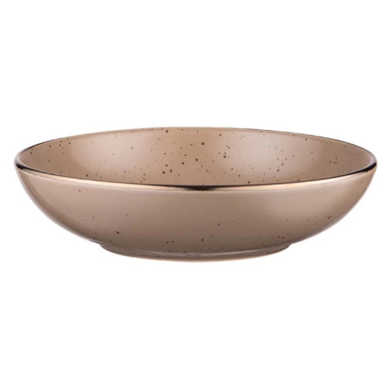 Тарелка глубокая Ardesto Emilia, керамика, коричневая, 820 мл, 20 см