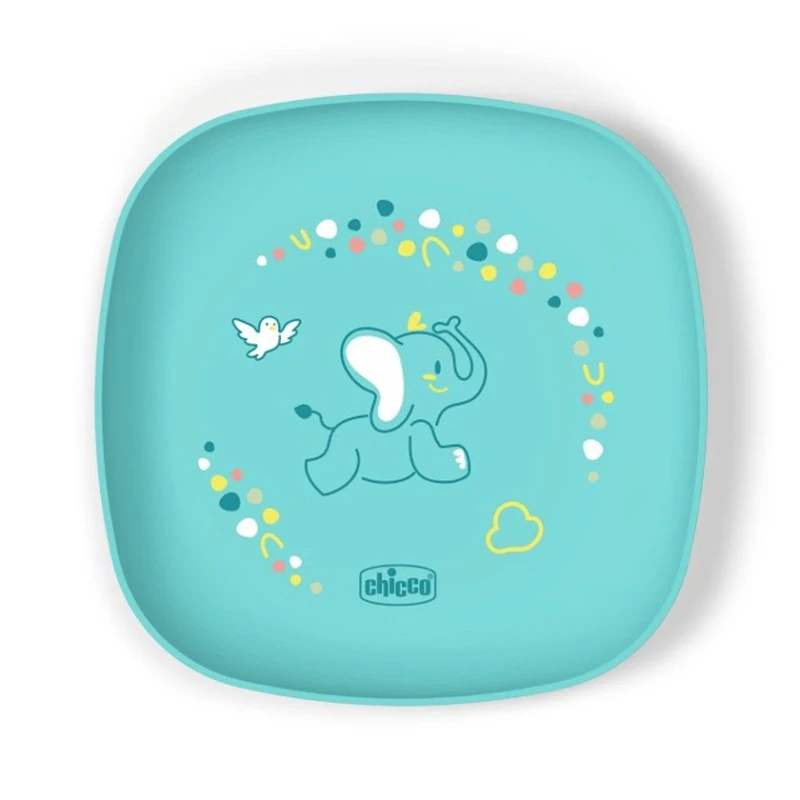 Набор тарелок Chicco, голубой, 12+ месяцев
