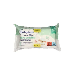 Детские влажные салфетки Rossmann Babydream Extra Sensitive для чувствительной кожи 4x80 шт.