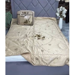 Yorğan MiraNova SF-804, birnəfərlik, dəvə yunu, qəhvəyi, 160х210 sm