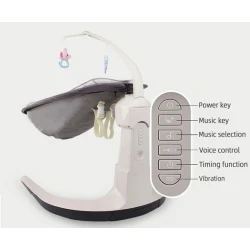 Кресло-качалка baby_256, голубая, 0-36 мес