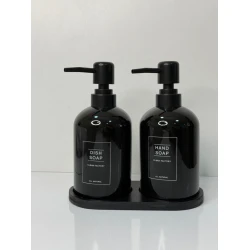 Дозатор для мыла 269-15, черный, 2 шт