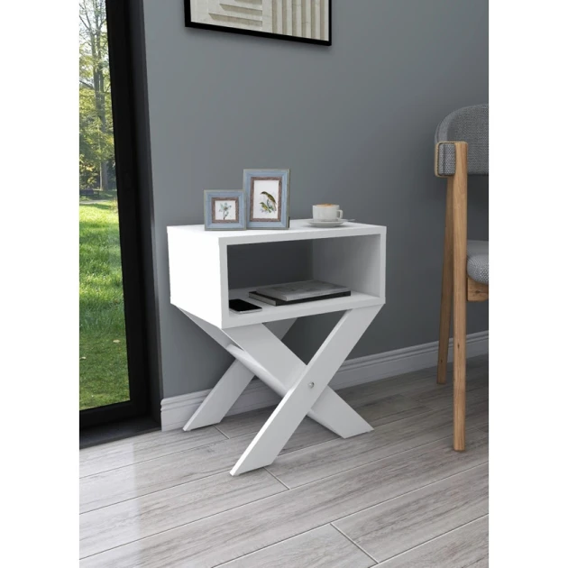 Тумба Art Mebel Art_tumba_24, ламинат, белая, 60x40x40 см Тумба Art Mebel Art_tumba_24, ламинат, белая, 60x40x40 см