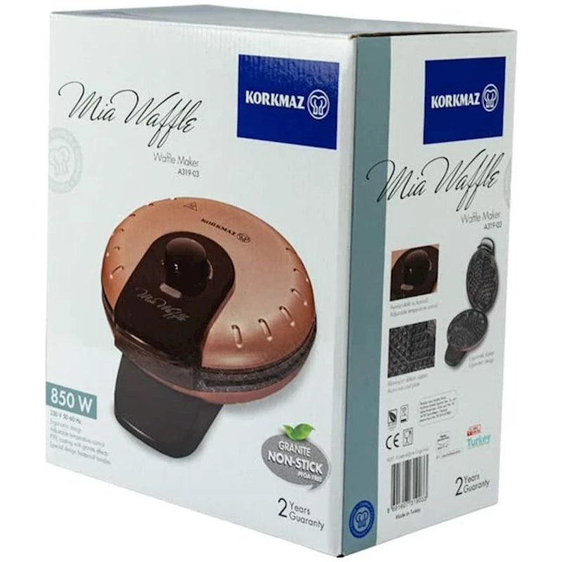 Вафельница Korkmaz A319-03 Mia Waffle Maker Rose Gold Вафельница Korkmaz A319-03 Mia Waffle Maker Rose Gold