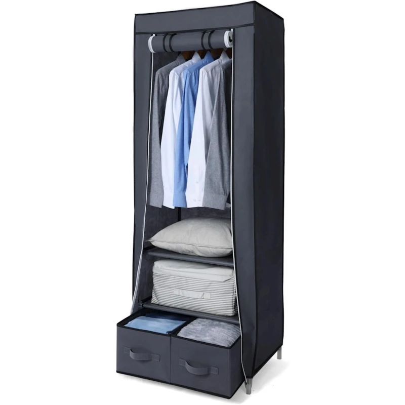 Портативный шкаф KOB168SER, серый, 75x45x175 см Портативный шкаф KOB168SER, серый, 75x45x175 см